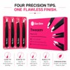 The Élan Bare Precision Set 4-Piece Professional Stainless Steel Tweezer