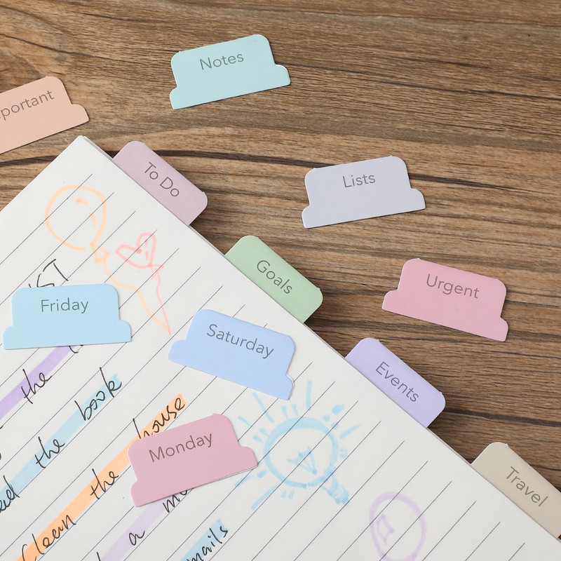 Mr. Pen- Weekly Planner Tabs, 100 Pcs, Week Tabs for