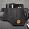 Multitool Flashlight Sheath Belt Leather EDC Pocket Organizer Pen Holder