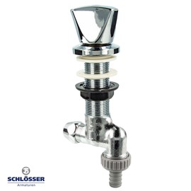 JS -22284 Washer Undersink Valve, 1/2 Inch QV (10 mm) x 3/4 Outlet - Polished Chrome