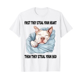 Pitbull Sleeping Pajamas Nightgown T-Shirt