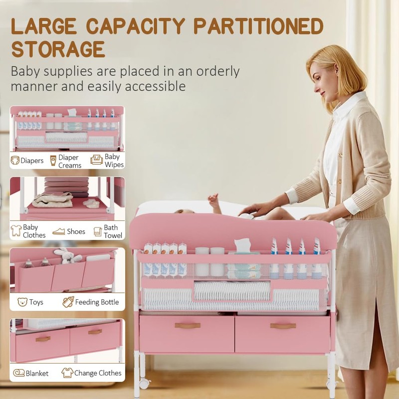 Diaper Changing Station, Portable Changing Table for Baby, Diaper Changing