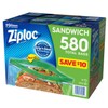 Ziploc Easy Open Tabs Sandwich Bags 580, 145 Count (Pack