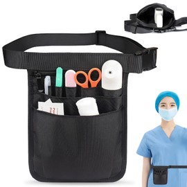 Nurse Pouch, For Work, Black, Nurse Pouch, Tool Pouch, Nurse Pouch, Fanny Pouch, Work Pouch, Multi-functional Pouch, Stationery Pouch, Hairdresser, Waist Pouch, Belt Pouch, For Work, Small, Waterproof