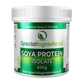 Special Ingredients SOYA Protein Isolate Powder 500g Vegan, Non-GMO, Gluten Free, Lactose Free, Plant Based - Recyclable Container