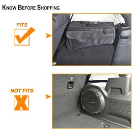 YOCTM Wheel Well Storage Bin, Rear Trunk Organizer, Cargo Storage Tray compatible with 2018-2024 Jeep Wrangler JL JLU 4-Door, Interior Storage Expansion Accessories, Right Left Side, Black