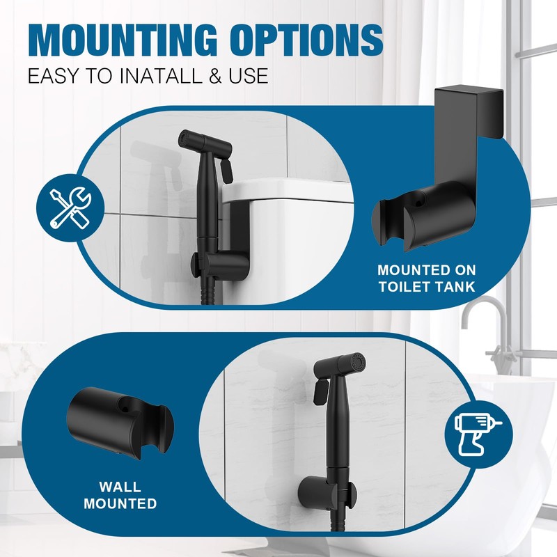 FREDI Bidet Sprayer for Toilet, Handheld Toilet Bidet Sprayer, Stainless