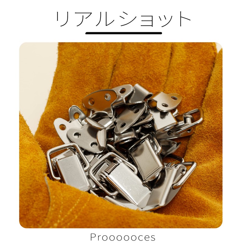 Proooooces 12 Pcs Toggle Latch Stainless Steel Hasp Spring Latch