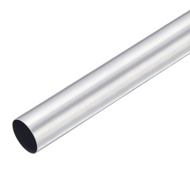 TOP-VIGOR 1Pc 6063 Aluminum Round Tube, 30mm OD 27mm ID 300mm Length Seamless Aluminum Straight Tubing Pipe Tubing for Industry DIY Projects