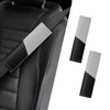 JDDRY Car Seat Belt Pad Cover,Carbon Fiber Seatbelt Strap Cover,Seatbelt Shoulder Pad,Car Interior Accessories(Gray,2PC)