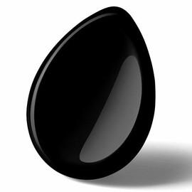 GUJOXILA Obsidian Crystals Worry Stones Worry Stone Teardrop Shape Crystal Worry Stones Healing Stones Thumb Stone Meditation Spiritual Energy Balance