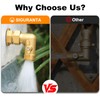 SIGURANTA Garden Hose Angle Valve 90 Degree Brass Extender Solid