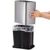 Coloch Small Metal Trash Can, 2.6 Gallon(10L) Slim Size Wastebasket