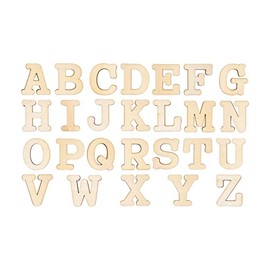 3 Inch 174 Pieces Unfinished Wood Letters Crafts Unpainted Wooden Alphabet Letters for Sign Wall Decor Homemade(with Extras)