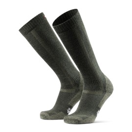 DANISH ENDURANCE Merino Wool Knee High Hiking Socks for Men & Women, Green, Large