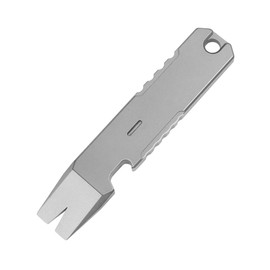 Mini Pry Bar, EDC Crowbar, Titanium Pocket Crowbar with Hanging Hole and Bottle Opener for Outdoor Camping Jungle Adventure Hunting