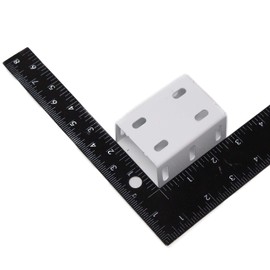 Heavy Duty 2-3/4" Rail Bracket Kit (6 Pairs, 12 PCS), Rust-Proof White Aluminum Metal, Great for Your Fences, Decks, Porches and Verandas, Ideal and Sturdy Replacement for Frail Plastic Brackets