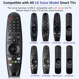 Voice-Magic-for-LG-TV-Remote-Control-Replacement Compatible with LG Smart OLED Thinq Webos TVs for AKB75855501 AN-MR24gn MR23gn MR22gn MR21ga MR20ga