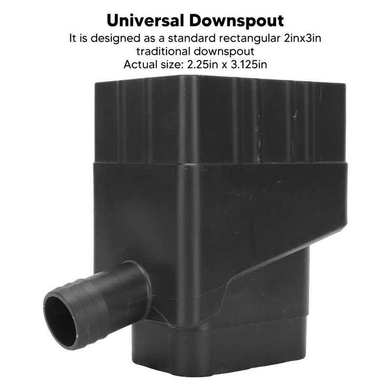Rainwater Collection System Standard Downspout Water Diverter Connector System with