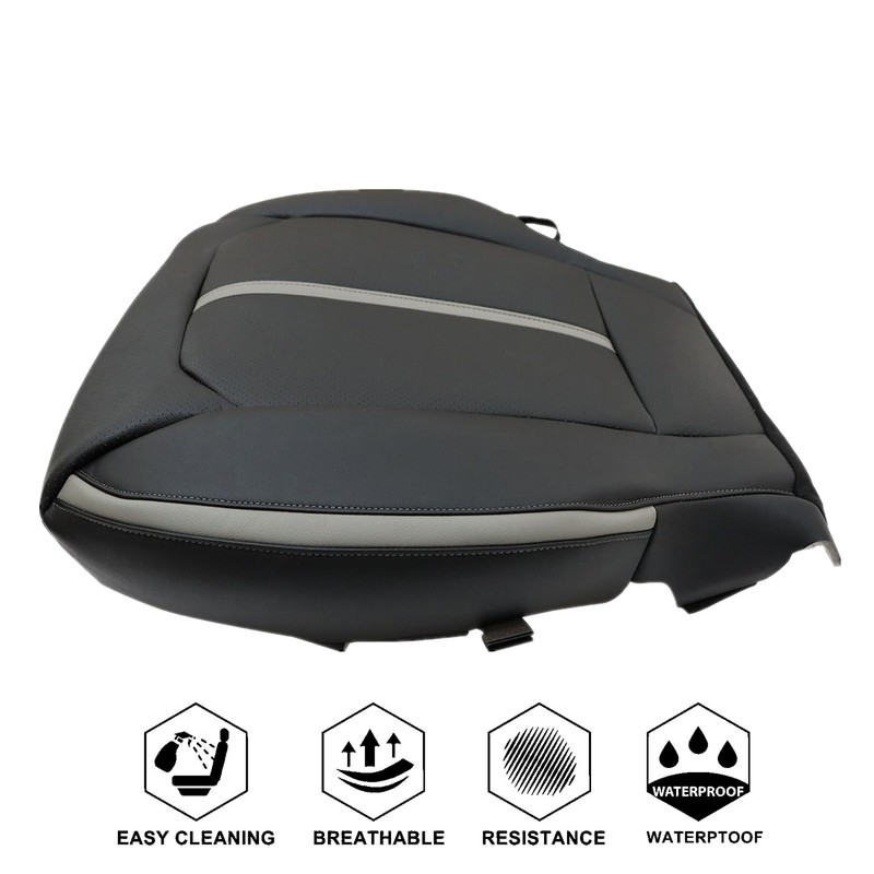NLQR Front Driver Side Bottom Replacement Seat Cover Compatible with