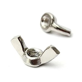 Hooshing - 20 tuercas de mariposa M8 de acero inoxidable 304 piezas de sujeción, tornillos de torsión a mano para apretar las orejas y tuercas de mariposa