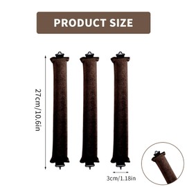 3 Stück Locken Ohne Hitze,Hitzefreier Lockenwickler,heatless Curls,Hair Curler,Hitzefreie Locken über Nacht,Flexi Stangen mit Haken DIY Heatless Band Frisurenset Für Langes Mittleres alle Haartypen