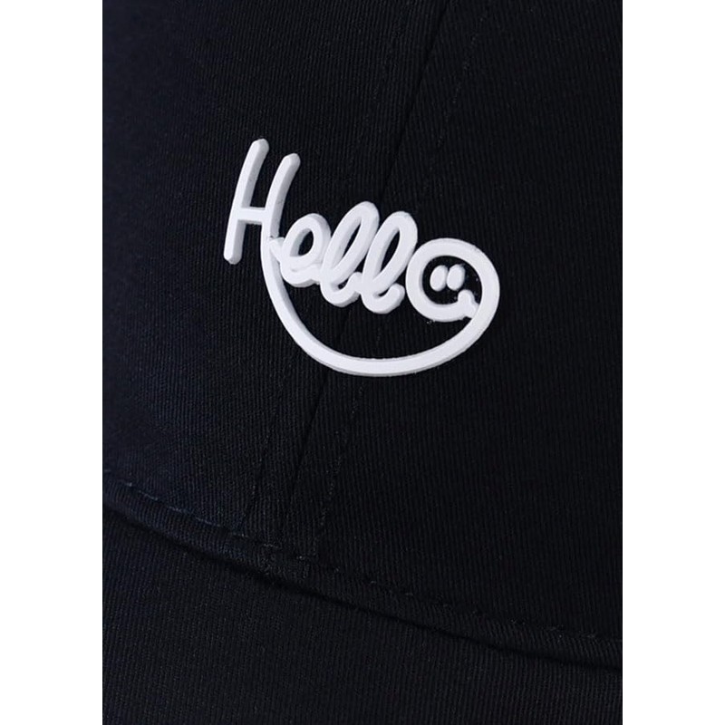 COTIDI Mens 100% Cotton Baseball Cap Adjustable Hello, navy