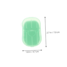 WHAMVOX 10 Boxes Portable Hand Soap Sheets Mini Disposable Scented Soap Flakes for Outdoor Activities Travel Camping Hiking Instant Dissolution Keychain Compatible