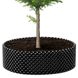 RooTrimmer 60 Gallon Air Pruning Container, Raised Garden Bed New Plastic Nursery Pot Fruit Vegetable Garden Grow beds (4 ft Diameter), Black