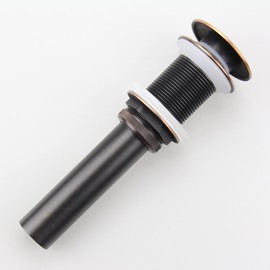 Oil Rubbed Bronze Pop UP Sink Drain, Vanity Bathroom Vessel Lavatory Faucet Drain Stopper, ORB without Overflow