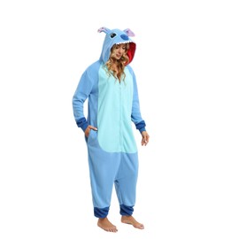 Nestoto BGOKTA Onesie Animal Women's Sleepwear Adult Hoodie Animal Jumpsuit Pyjamas Animal Outfit, New1-b