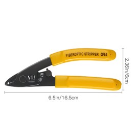 3 Pieces CFS-3 Fiber Optic Stripper 3 Port Hole Fiber Optic Stripping Tool with 6" handle - Hex Key Adjustable For Jacket, Buffer, and 125μm-250μm Coating Stripping