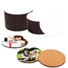KUKLIPJIM 35 Pcs 3.75 x 3.75 Inch Round White MDF