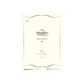 Tomoe River FP 52gsm Loose Sheet by SANZEN, 5.85 x 8.27 Inches (A5-Size), Cream, 100 Sheets/Pack (SR-A5P-C)