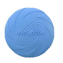 Dog Frisbee Rubber Pet Puppy Safe Exercise Fetch Outdoor Training Toy, Strong Bite-Resistant Disc for Pet Exercise