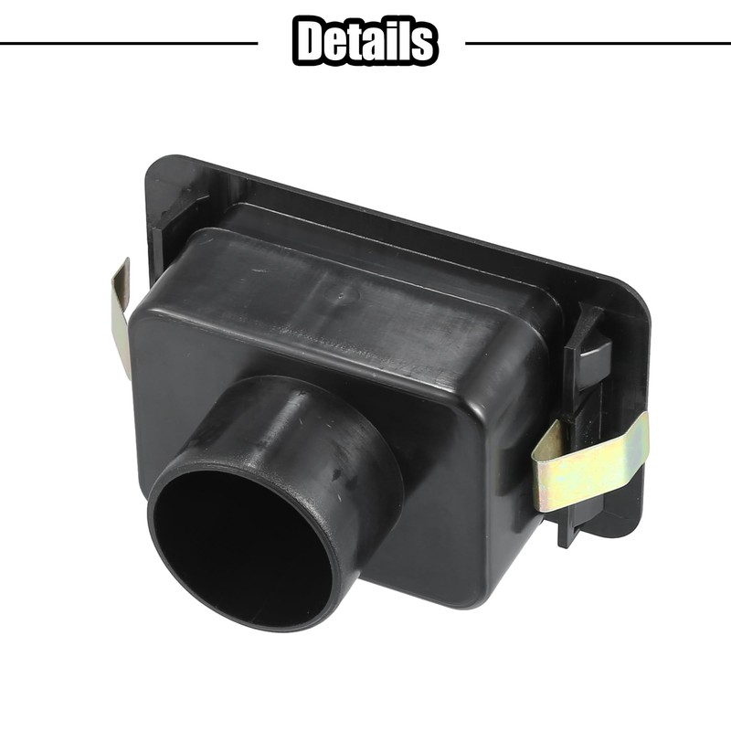 ACROPIX 12x7cm Rectangular Black AC Air Vent Fits RV Bus