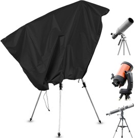 Bigwinyep Telescope Cover with Adjustable Drawstring Zipper Waterproof Outdoor Astronomical Telescope Cover Dust Cover for Outdoor Indoor, 150x85CM/59x33Inch