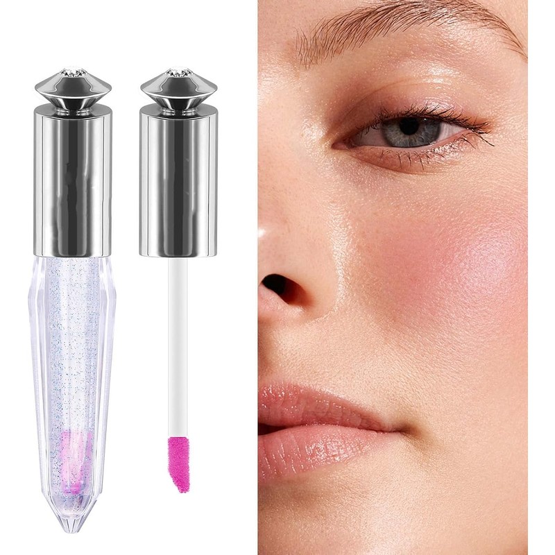 Rubor Líquido, Rubor Transparente Hidratante que Cambia de Color para
