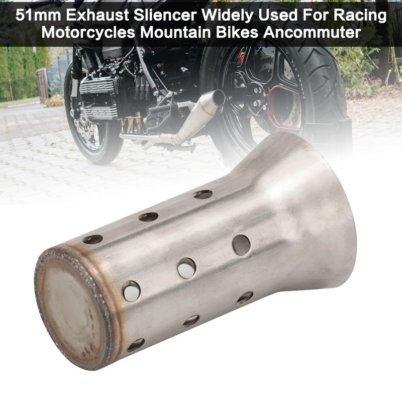 VG MOTO Universal Motorcycle DB killer 51mm 2"" Exhaust Muffler