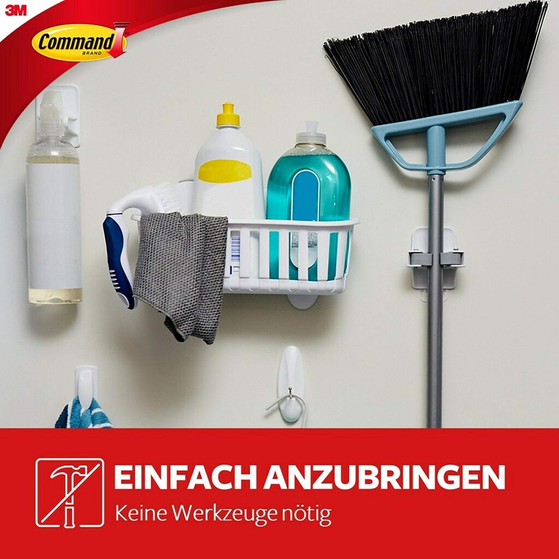 Command 17007 Broom Holder, up to 1.8 kg Load Capacity,