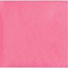Creative Converting 803042B Bright Pink Beverage Paper Napkins, 50 Pcs