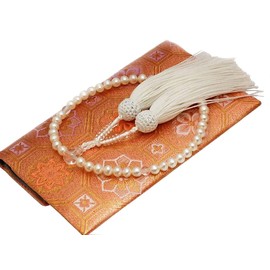 Enyapear Pure Water Pearl, Genuine Pearl, 0.2 inch (6 mm), For Women, Special Case, Tassel Color, White, Pearl Prayer Beads, Can be Used in All Sect