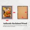 Farmhouse Style Rustic Picture Frame - Reclaimed Wood Photo Frame