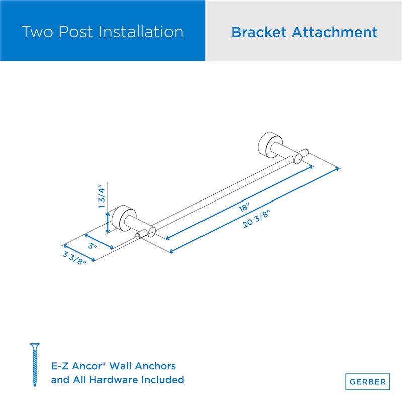 Gerber Plumbing Parma Towel Bar