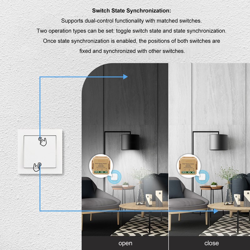Smart WiFi Relay Switch Module for Tuya Voice Control Multi
