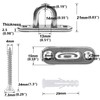 Greluma Pack of 4 45 mm M5 304 Stainless Steel