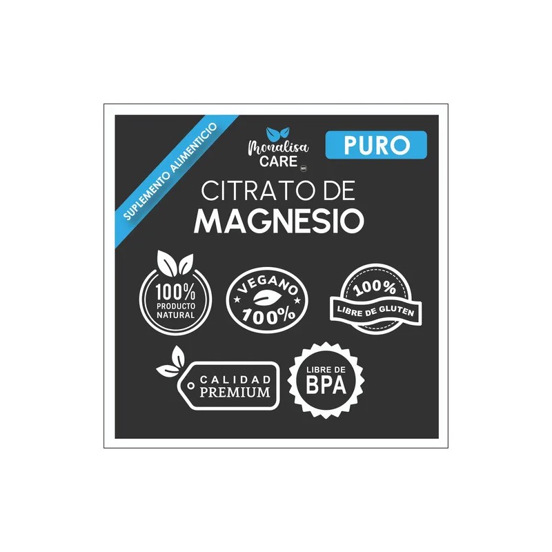 Citrato Magnesio Puro 180 Caps 500mg Natural