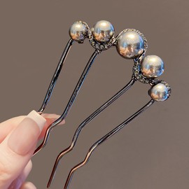 2 pieces of Baroque crystal hair claws with nostalgic style hollow out design, Rhinestone hair claw clip alloy women's hair accessory, sturdy and durable, anti slip, suitable for thick hair