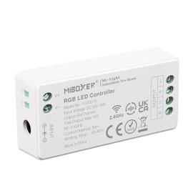 LIGHTEU®, Milight Miboxer 2.4 GHz RGB LED Strip Controller, DC12V/24V Output, Max 12A, FUT037S