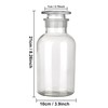 Kestun Lab Glass Reagent Bottle,Wide Mouth Glass Storage Bottle with